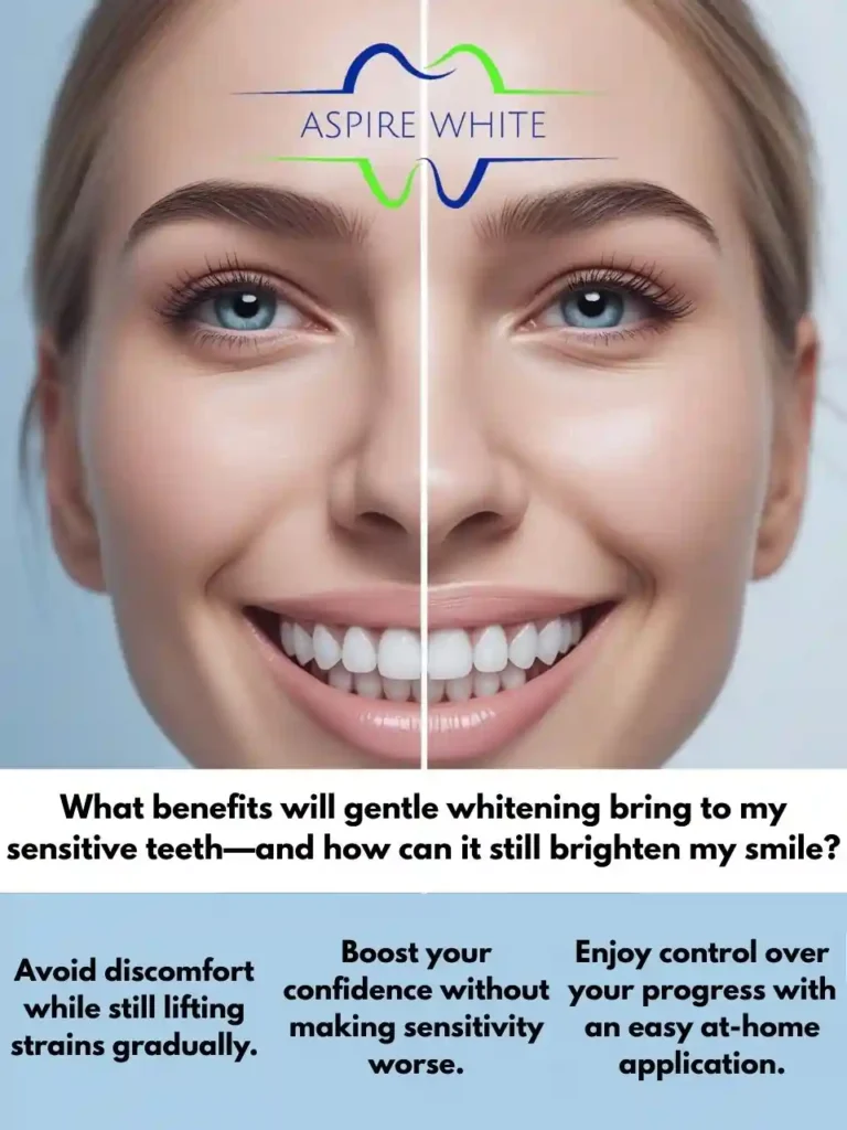 What benefits will gentle whitening bring to my sensitive teeth—and how can it still brighten my smile Maidstone